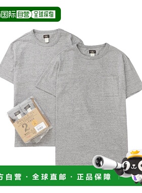 1h可退 日本直邮Double RL 男士纯棉短袖T恤 2件套 MNRRTSH1N8201