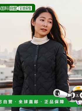 日本直邮Mont-bell Clothing 女士羽绒服 XS 尼龙黑色高级羽绒圆