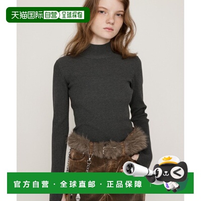 日本直邮SLY 女装 高密度罗纹 弹力高领打底衫 030IAR701471