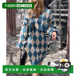 针织连衣裙 女士阿盖尔格纹套装 64232 日本直邮SPIRALGIRL 1h可退