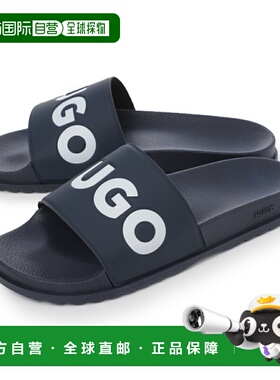 日本直邮Hugo Boss 男士蓝色拖鞋“MATCH IT SLID”（RBLG N） 50