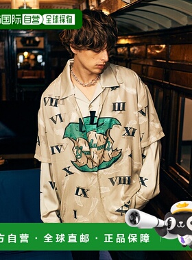 1h可退 日本直邮glamb 男女同款Eaten Apple多层次衬衫 GB0125/SH