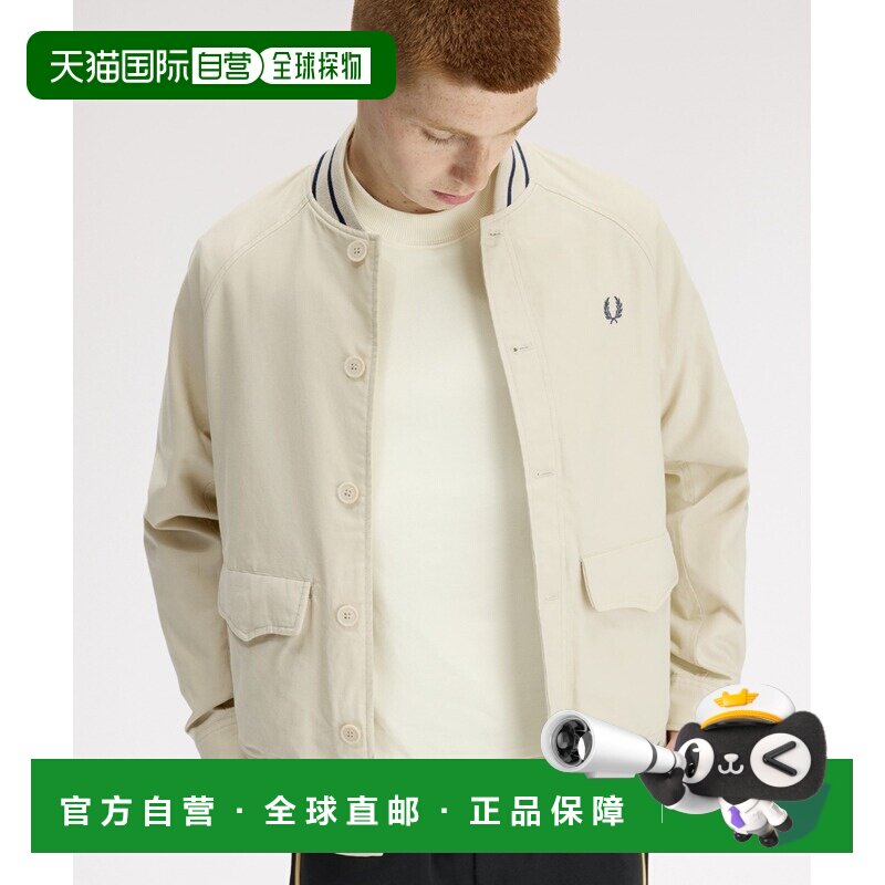 日本直邮FRED PERRY 男女同款 经典棉质飞行员夹克 J2318