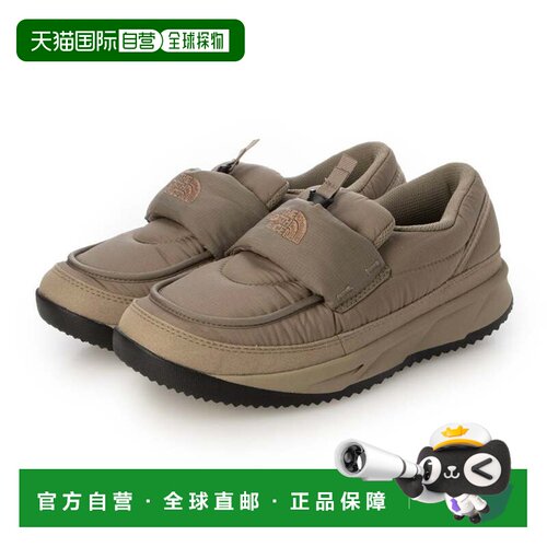 日本直邮The North Face 女士冬鞋 蘑菇色 TNF黑色 Nuptse Loafer