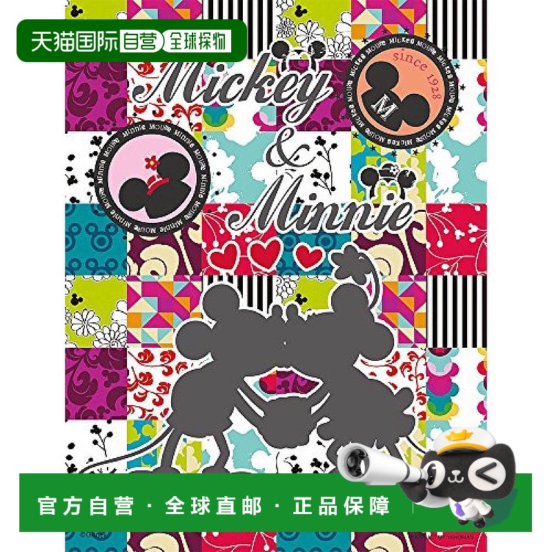 【日本直邮】300片拼图附2小灯剪影米奇和米妮16.5x21.5cm