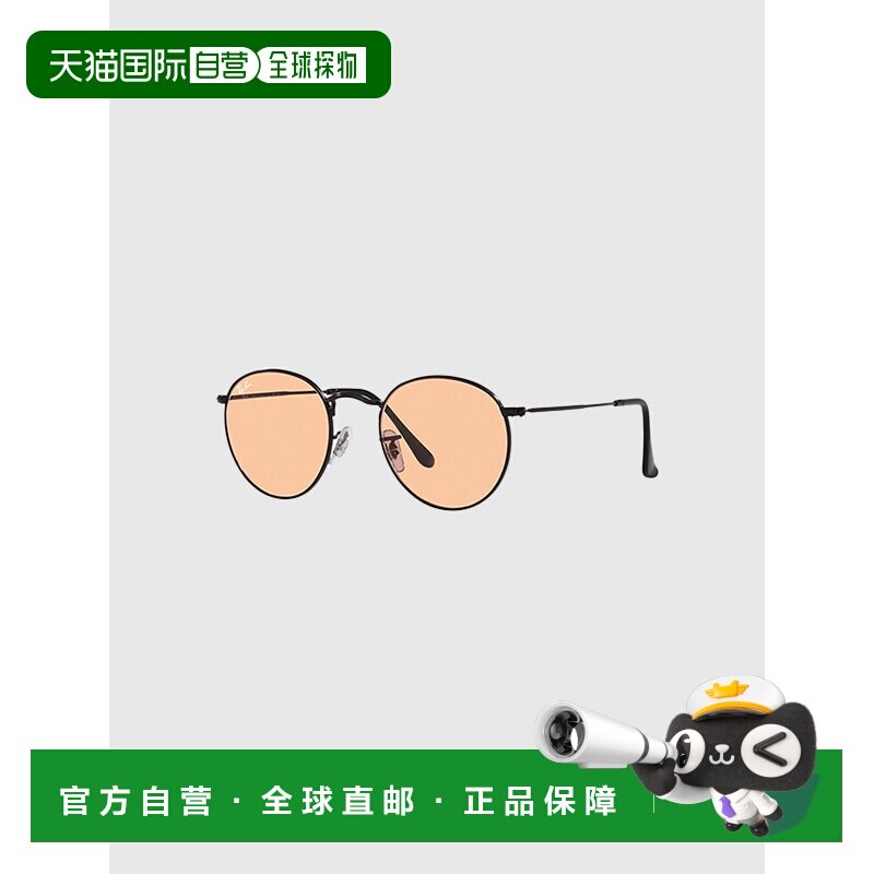 日本直邮雷朋圆形金属太阳镜Ray-Ban RB3447 002 / 4B黑/粉色男女