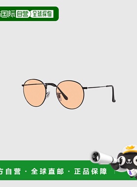 日本直邮雷朋圆形金属太阳镜Ray-Ban RB3447 002 / 4B黑/粉色男女