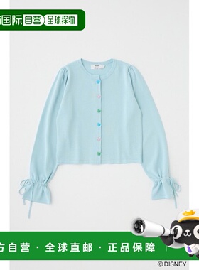 1小时内可退 日本直邮Disney MICKEY女士卡通面包扣开衫 010ISV70