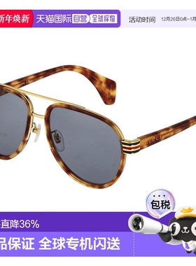 日本直邮GUCCI古驰意大利太阳镜墨镜蓝色男士经典大牌简约风时尚G