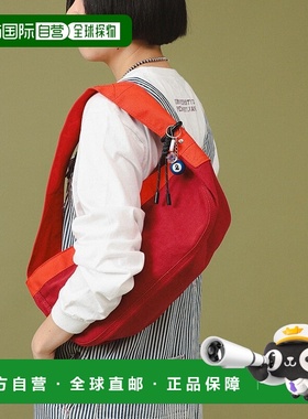 1h可退 日本直邮BEAMS BOY 女士全棉复古报纸包 迷你款 红色配色