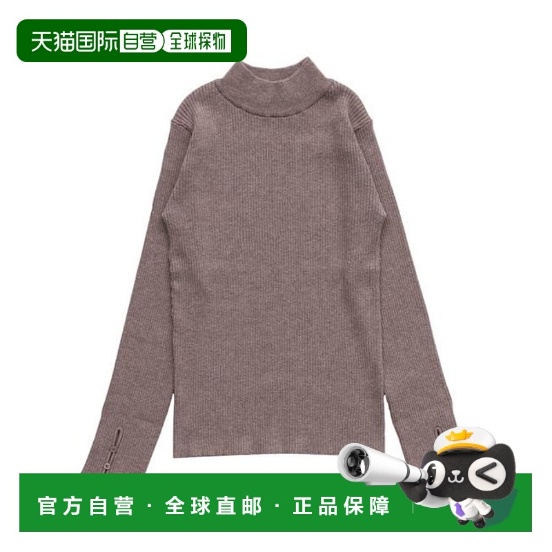 1h可退 日本直邮select MOCA 袖开叉高领罗纹针织衫