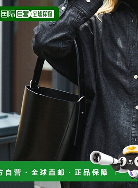 1h可退 日本直邮&MyuQ 女士LIBER桶型斜挎包 2WAY可调节肩背带设