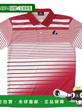 日本直邮LUCENT Polo 衫 男女士比赛衬衫 红色短袖上衣 服装 防紫