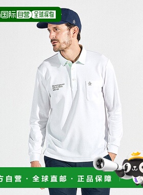 日本直邮Munsingwear 防晒NIR圆点小凸纹长袖POLO衫 [M01871EM012