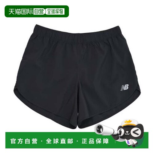 日本直邮New Balance 53运动短裤 5英寸 无内衬 WS51200（BK黑色