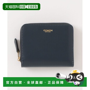 1h可退 日本直邮COACH 蔻驰 女装 牛革迷你短款钱包 三边开拉链零