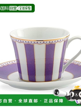 【日本直邮】Noritake 杯子 和 茶托 嘉年华 薰衣草 细瓷 餐具 马