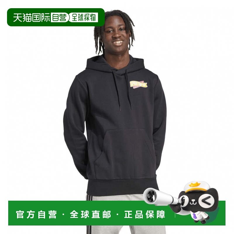 日本直邮adidas 男士运动套头衫 [JL9233] 黑色 运动卫衣,运动/瑜伽/健身/球迷用品,电竞卫衣,淘宝优惠券,粉丝福利购,淘宝优惠卷