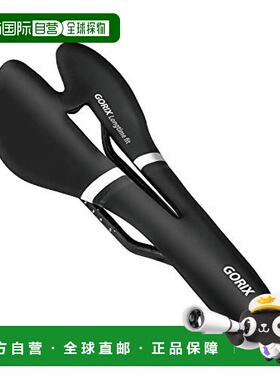 【日本直邮】GORIX 自行车鞍座 黑白 轻型 骑行运动用 减缓冲击款