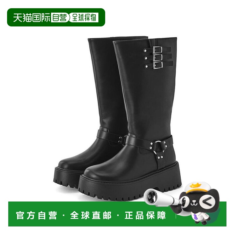 日本直邮日潮 GRL厚底机车风长筒靴zr1400