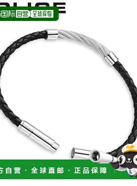 日本直邮POLICE 手链 Kingpin KINGPINS 男士 银黑色 GB0005407