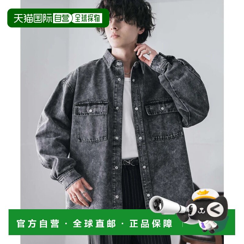日本直邮Rocky Monroe 牛仔夹克衬衫 工作风 男士女士 长袖 轻便