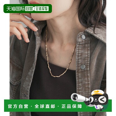 日本直邮URBAN RESEARCH DOORS 女士 哑光暖金色珠链项链 DR26330