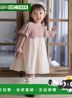 日本直邮Petit Main 泡泡袖雪纺连衣裙