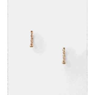 1h可退 日本直邮agete 阿卡朵 女士K5月桂树图案耳环 10241113175