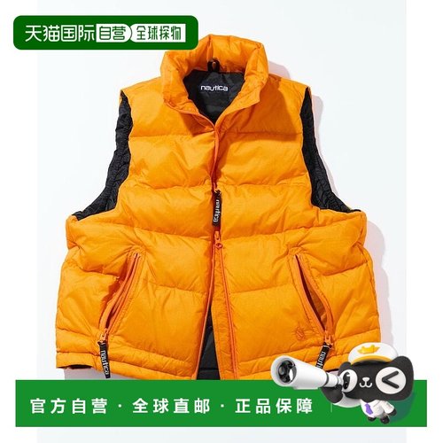 1h可退 日本直邮NAUTICA 女士 700FP高蓬松度轻量羽绒背心 115620