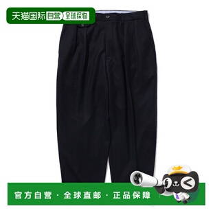 1h可退 日本直邮BEAMS PLUS / 2褶子法兰绒长裤卫裤休闲裤束脚裤