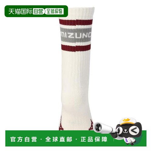 日本直邮MIZUNO BREATH THERMO美津浓标志袜中筒款