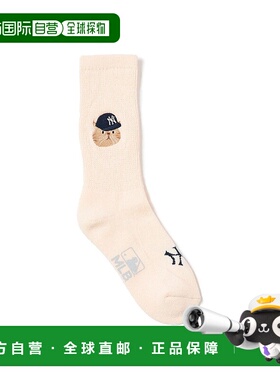 1h可退 日本直邮ROSTER SOX 女士 别注MLB猫咪图案袜 布洛克绒舒
