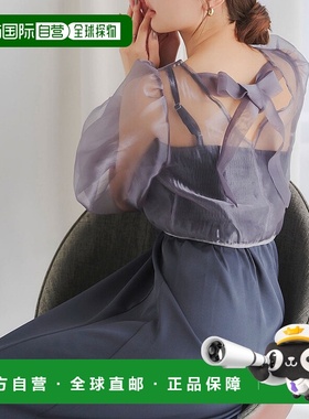 日本直邮KOBE LETTUCE 场合连衣裙和透明衬衫2件套 [E3441] KO565