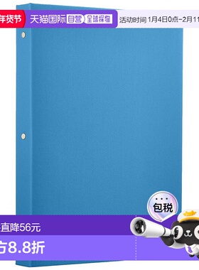 【日本直邮】仲林 活页夹型袖珍相册 L尺寸3层 蓝色 TER-L3Y-140-