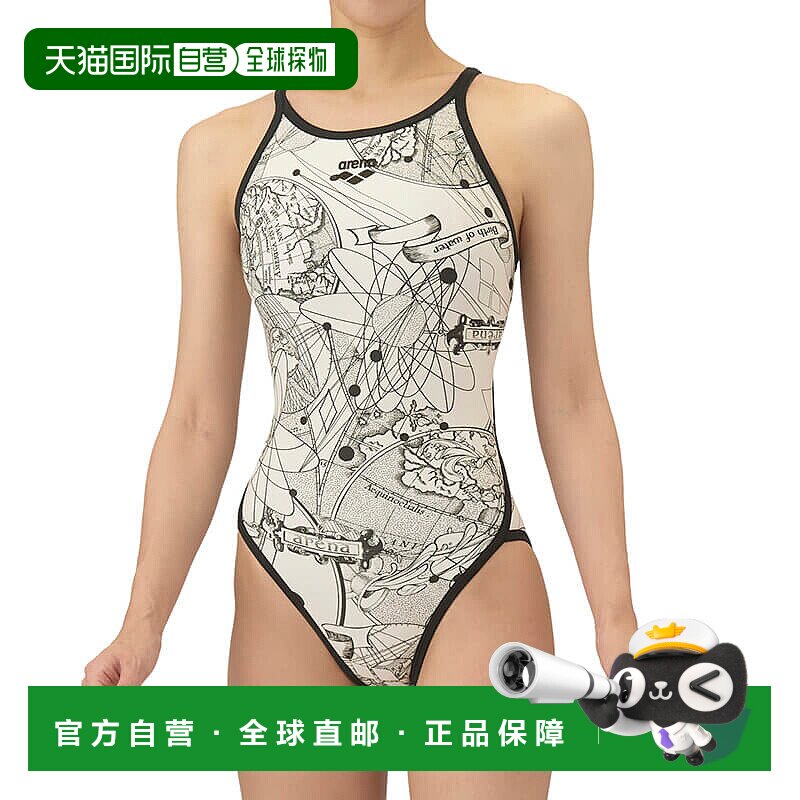 日本直邮Arena 女士露背训练连体比赛泳衣 (AS5FWM07L) 2025秋冬