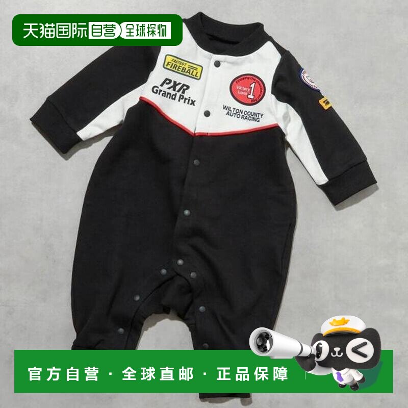 日本直邮微风BREEZE赛车服风格连体工作服连体衣爬服新生儿