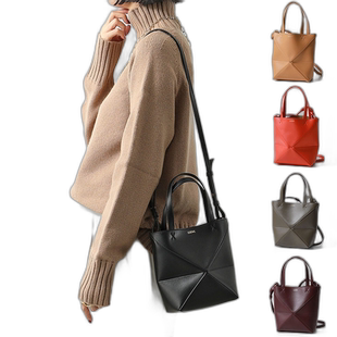 日本直邮LOEWE PUZZLE FOLD TOTE MINI 女士皮革托特包 单肩包 A6