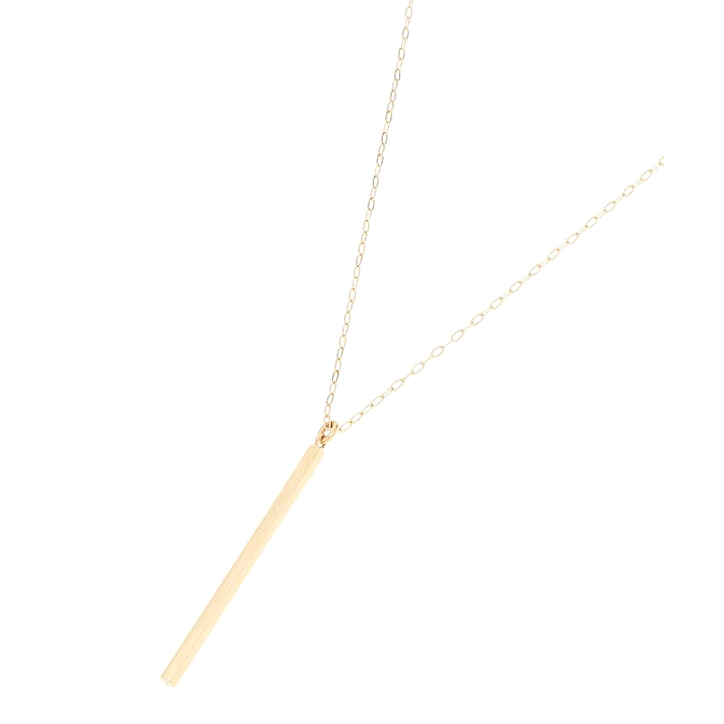 日潮跑腿COCOSHNIK 六角形条形项链 90 吊坠大号长款