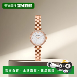 日本直邮Kate 玫瑰金不锈钢手表 Spade York KSW18457 New 1h可退