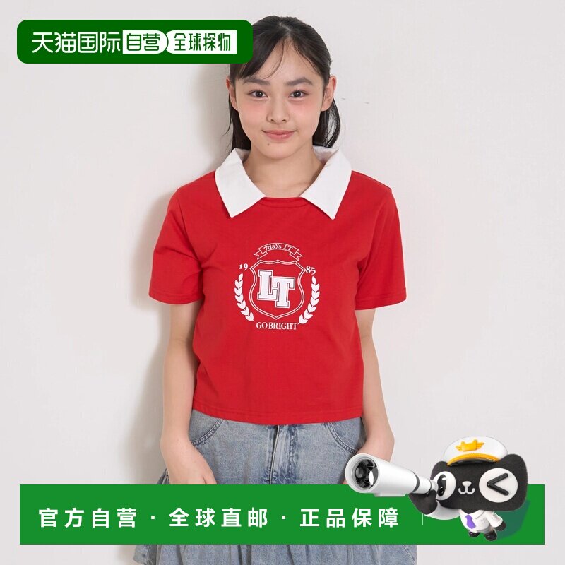 日本直邮NARUMIYA Lovetoxic 爱情毒药 【7days】带领结短款T恤