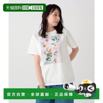 1h可退 日本直邮Afternoon Tea LIVING 花卉印花T恤/FLOWER2宽松
