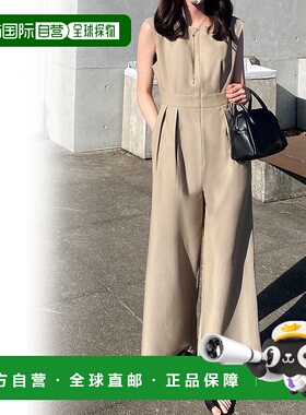 日本直邮JUNOAH 拉链束腰连身裙裤 JU5602EW04994 [服装]连体裤