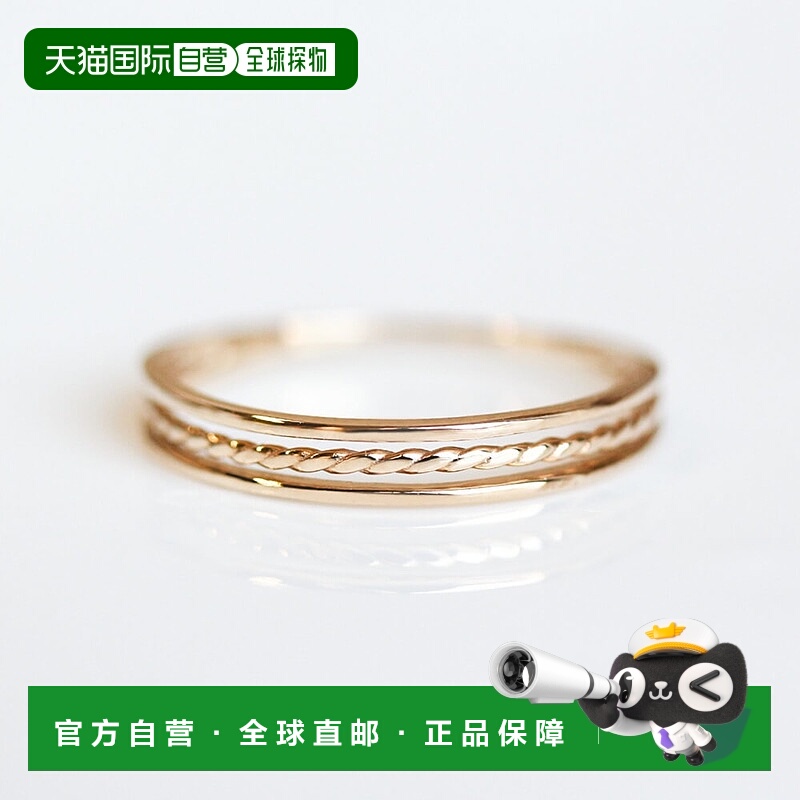 1h可退 日本直邮cui-cuiK10YG黄金戒指10K金戒环755406cuicui