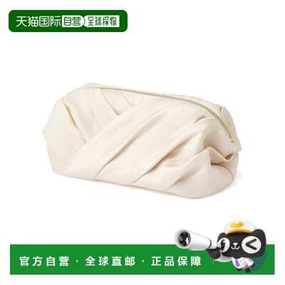 日本直邮Francfranc 珍珠花设计 米白色 金属框结构 带口袋 化妆