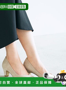 日本直邮grove 柔软舒适V领平底鞋 GR1241BW37371 黑色