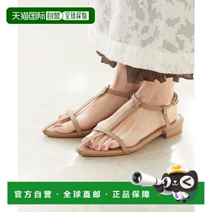 日本直邮Menue 尖头T带凉鞋 ME8623BW02407 黑色单鞋