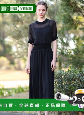 1h可退 日本直邮DRESSTERIOR 女士波点提花短袖连衣裙 0855200620