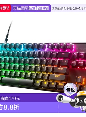 【日本直邮】赛睿电竞游戏键盘Apex 9 TKL JP有线日语配列64852黑