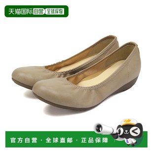 有 日本直邮舒适足弓接触有弹性 黑色低跟鞋 舒适 3cm 芭蕾平底鞋